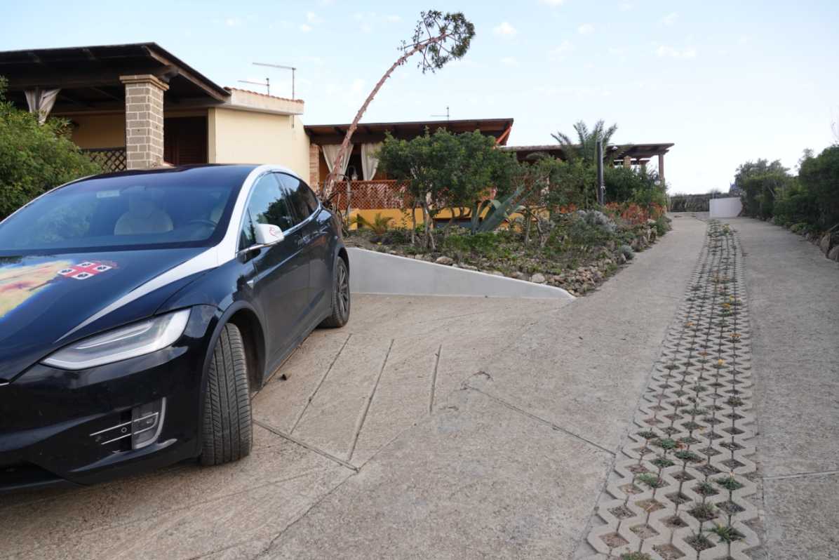 Der Blick zur Unterkunft